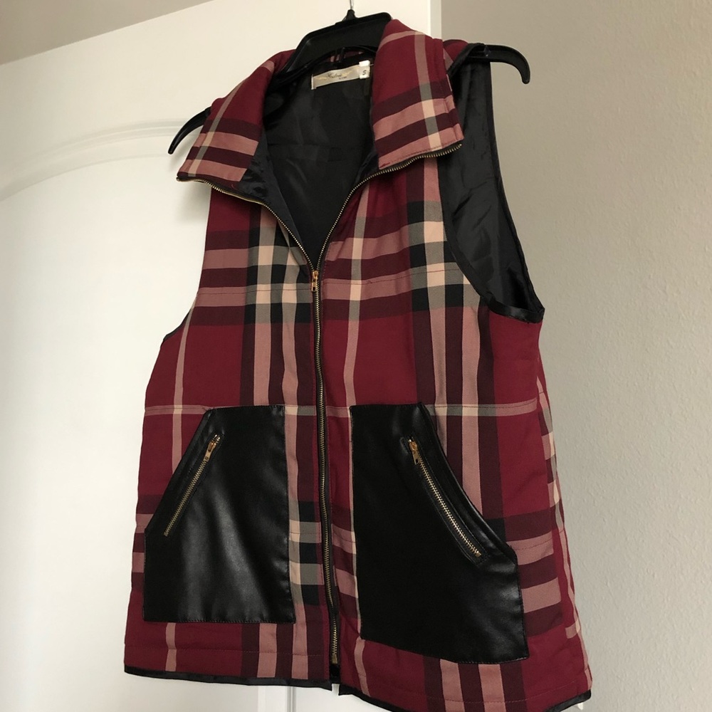 Plaid vest
